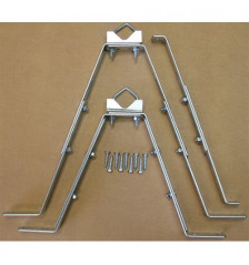 Wall bracket adjustable 25-50Cm x 2 pcs with support arm